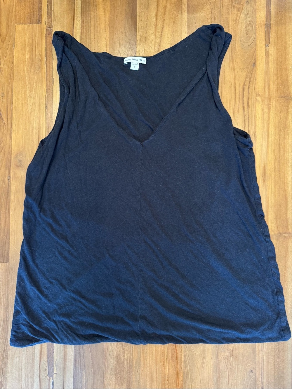 James Perse Sleeveless V-Neck Tank Top